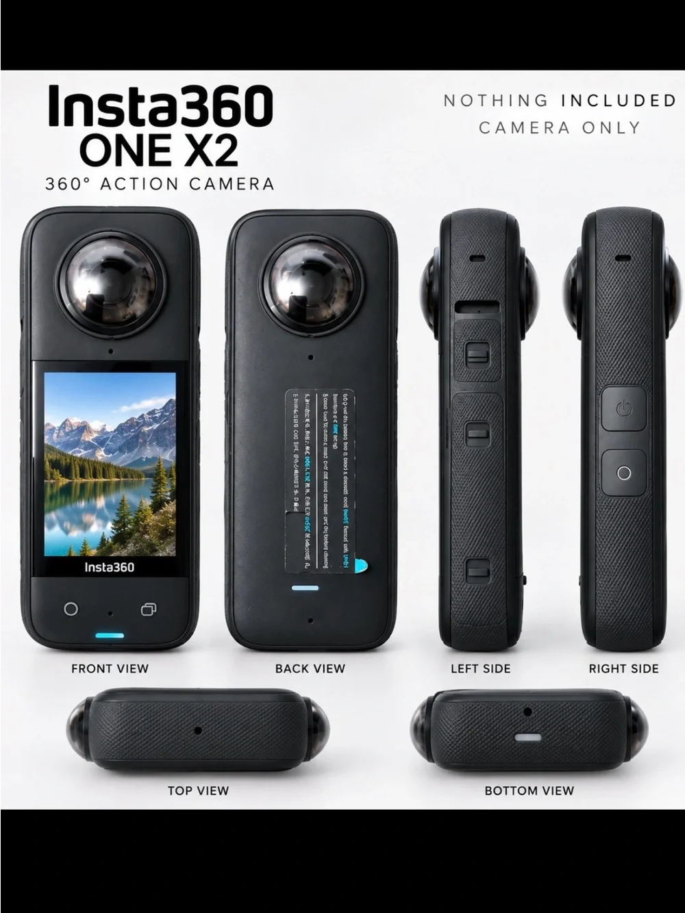 ONE X2 Black 360° Action Camera